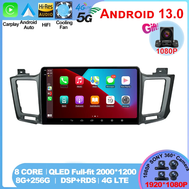 

Android 13 8Core 5G WIFI Car Radio Multimedia For Toyota RAV4 RAV 4 XA40 5 XA50 2012-2018 2 din Autoradio carplay gps