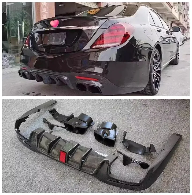 Задний бампер из углеродного волокна для Benz S Class W222 S63 S65 18-22
Задний бампер из углеродного волокна для Benz S Class W222 S63 S65 18-22