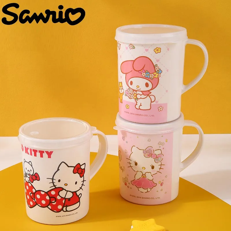 Sanrio Hello Kitty Cup Kawaii Kuromi Cinnamoroll Children's Breakfast Milk Cup Plastic Washing Cup for Girls Mug 
Sanrio Hello Kitty Cup Kawaii Kuromi Cinnamoroll Children's Breakfast Milk Cup Plastic Washing Cup for Girls Mug