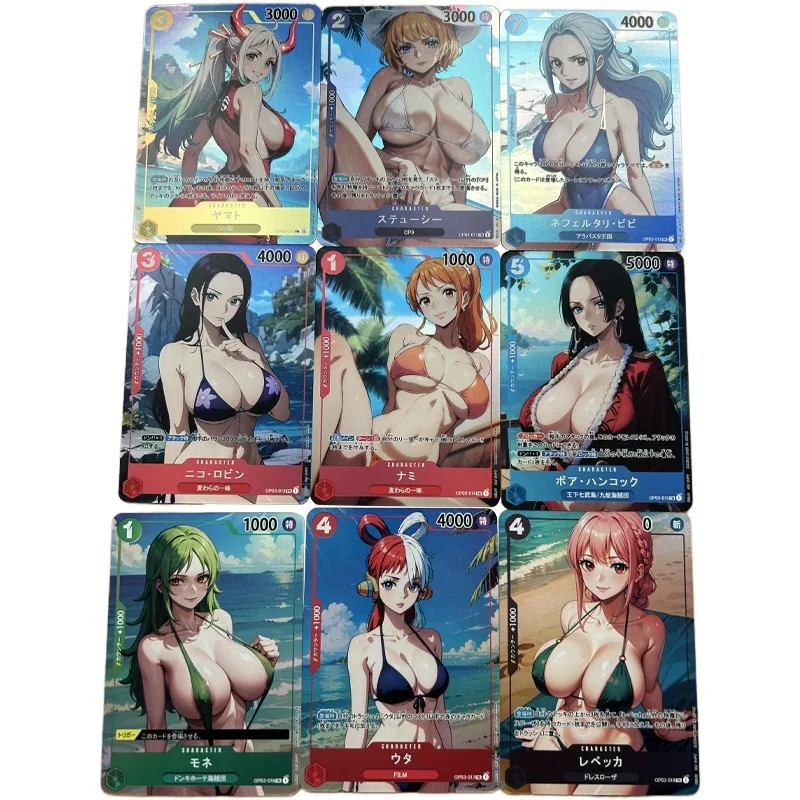 

ONE PIECE Nefertari D. Vivi Uta Sexy Animation Characters Self Made Flashcards Anime Classics Game Collection Cards Toy Gift