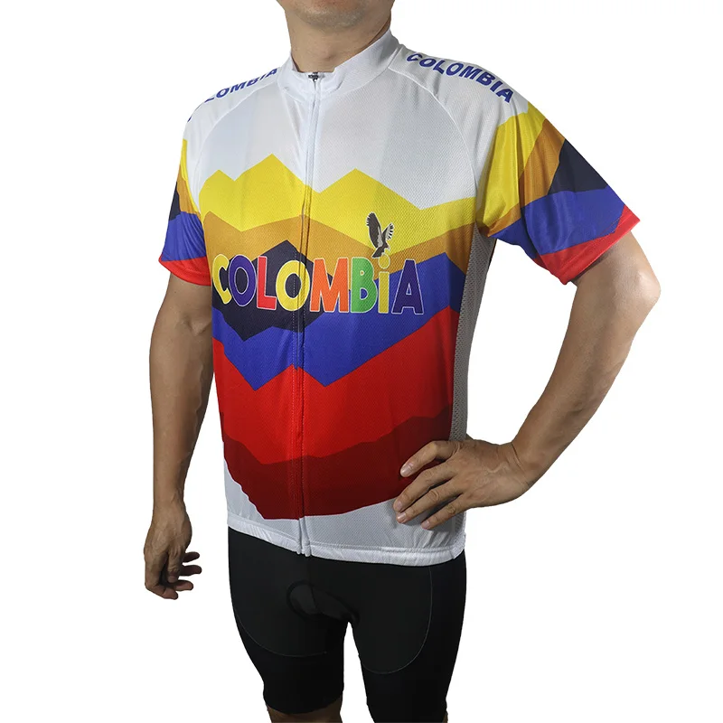 

Colombia Cycling Jersey, Mountain National Bike Flag Clothes, MTB Road Ride Wear, Sports Short, Summer Downhill Motocross