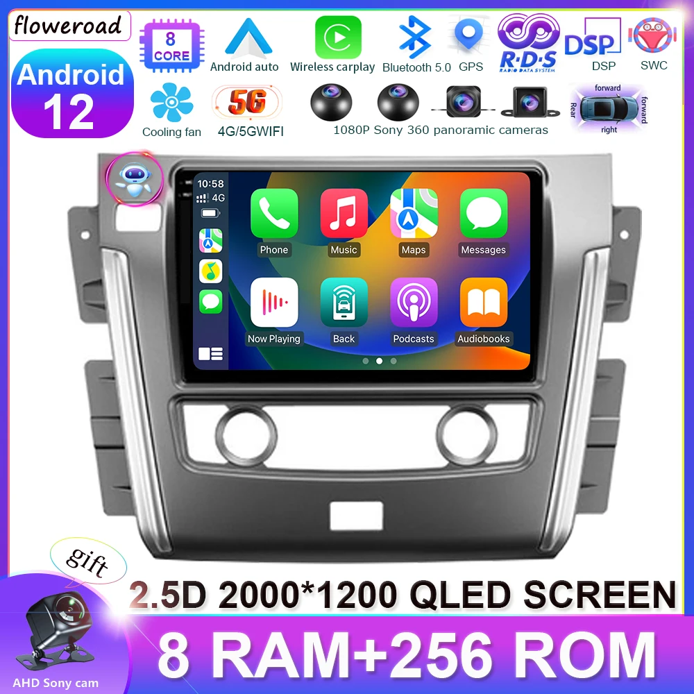 AI Voice QLED DSP Android 13 auto Carplay for Nissan Patrol Y62 2010 - 2020 Car Radio Multimedia Video Player Navigation GPS 
AI Voice QLED DSP Android 13 auto Carplay for Nissan Patrol Y62 2010 - 2020 Car Radio Multimedia Video Player Navigation GPS