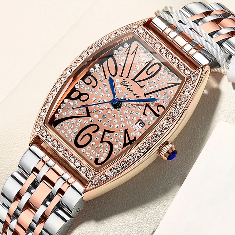 CHENXI Women Analog Quartz Watch Top Luxury Brand Waterproof Clock Female Stainless Steel Bracelet Watches Relogio Feminino
CHENXI Women Analog Quartz Watch Top Luxury Brand Waterproof Clock Female Stainless Steel Bracelet Watches Relogio Feminino