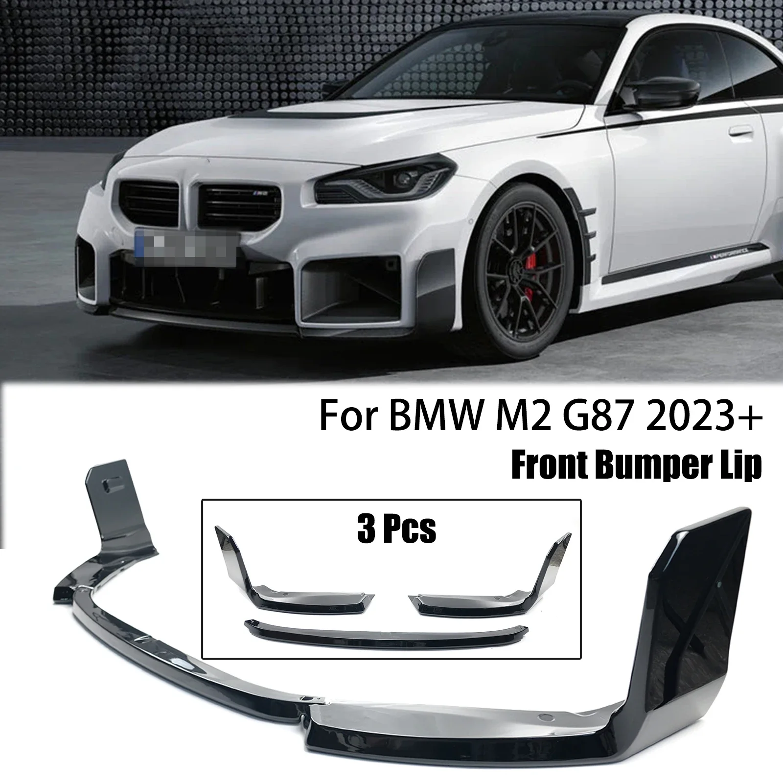 3 Pcs Car Front Bumper Lip M Performance Style For BMW M2 G87 2023-2024 Splitter Diffuser Auto Accessory Carbon Fiber Look
3 Pcs Car Front Bumper Lip M Performance Style For BMW M2 G87 2023-2024 Splitter Diffuser Auto Accessory Carbon Fiber Look