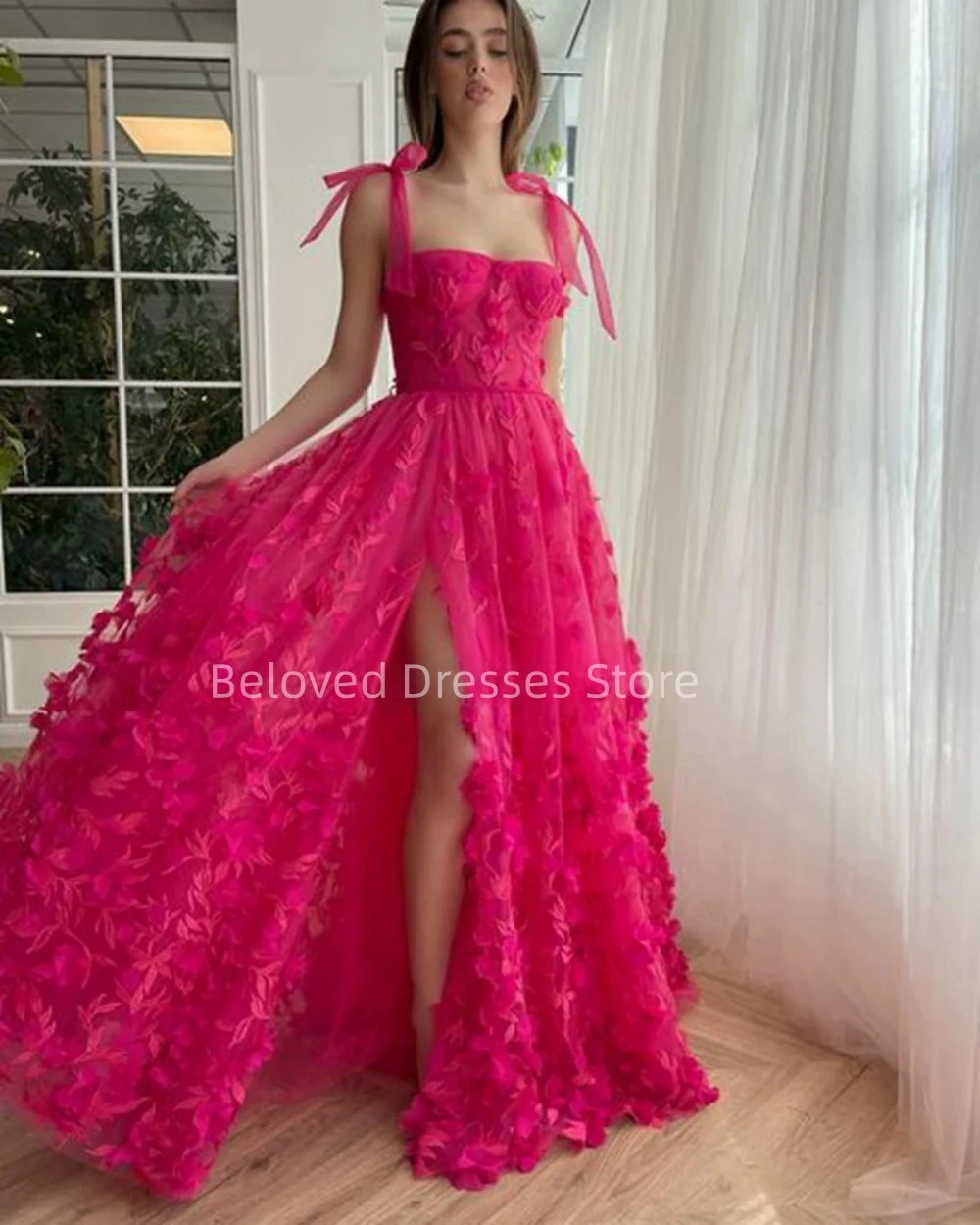 Вечерние платья для выпускного розового цвета с Боковым Разрезом, шикарные вечерние платья-трапеция из нержавеющей стали на бретелях-спагетти для торжества, 2023
Вечерние платья для выпускного розового цвета с Боковым Разрезом, шикарные вечерние платья-трапеция из нержавеющей стали на бретелях-спагетти для торжества, 2023