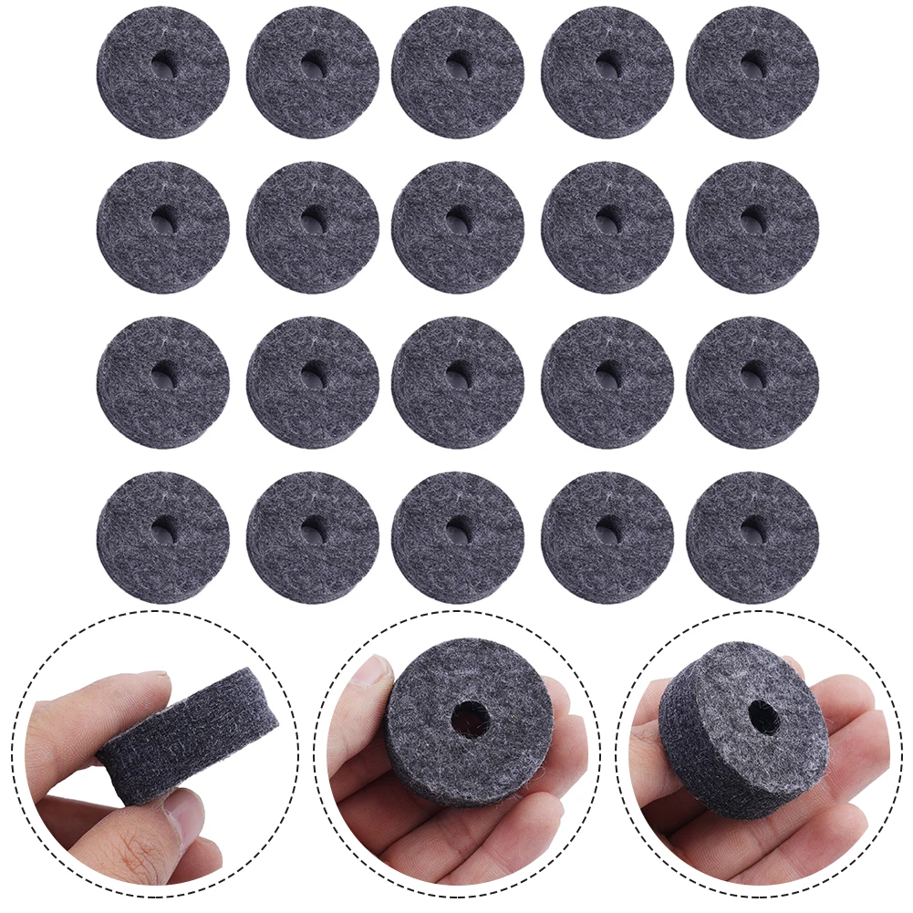 20pcs Cymbal Stand 25mm Felt Washer With Cymbal Sleeves For Drum Stand Practical Percussion Instruments Musical Accessories
20pcs Cymbal Stand 25mm Felt Washer With Cymbal Sleeves For Drum Stand Practical Percussion Instruments Musical Accessories
