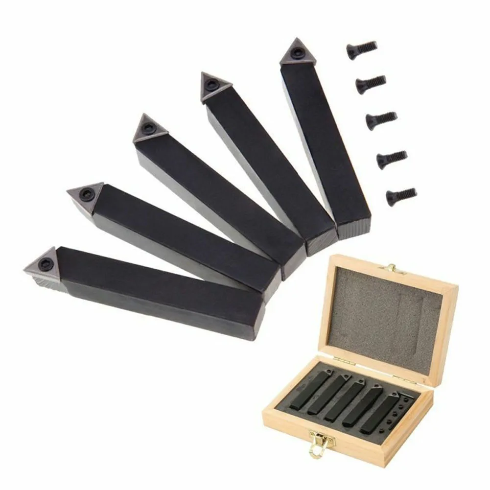 Durable Indexable Carbide Tipped Lathe Cutting Tools 5PCS Set Suitable for Metal Lathes Enhance Cutting Efficiency
Durable Indexable Carbide Tipped Lathe Cutting Tools 5PCS Set Suitable for Metal Lathes Enhance Cutting Efficiency