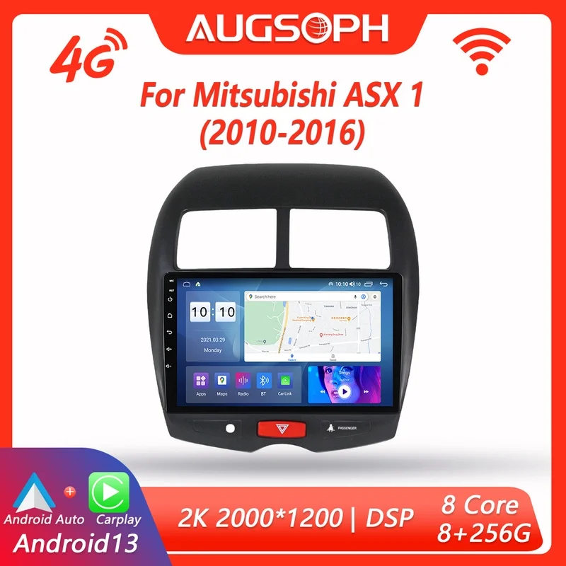 Автомобильный радиоприемник Android 13 для Mitsubishi ASX 1 2010-2016,10 дюймов мультимедийный плеер с 4G WiFi Carplay и 2Din GPS
Автомобильный радиоприемник Android 13 для Mitsubishi ASX 1 2010-2016,10 дюймов мультимедийный плеер с 4G WiFi Carplay и 2Din GPS
