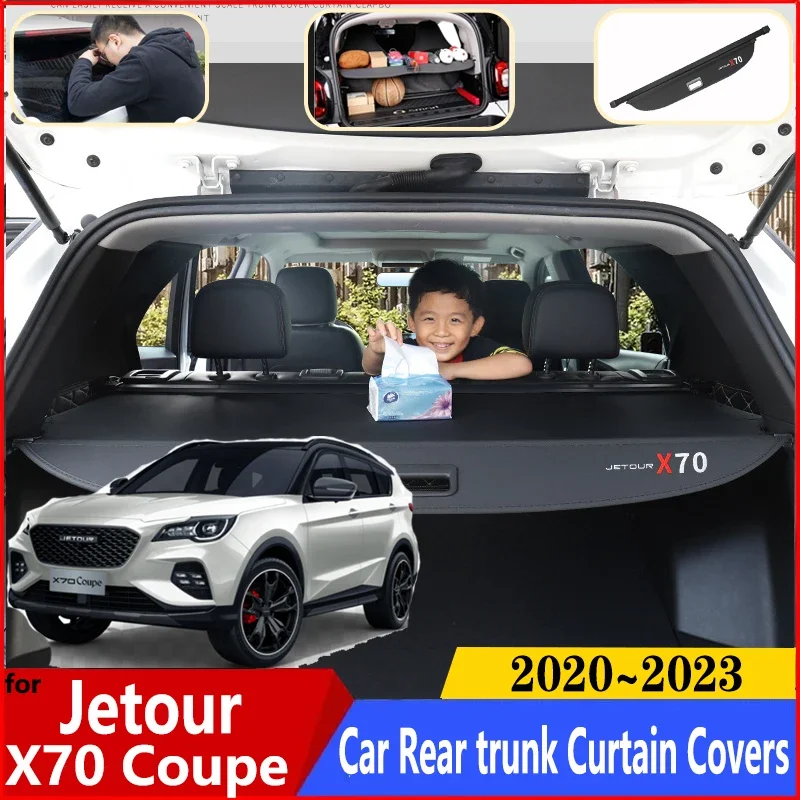 Car Trunk Curtain For Jetour X70 Coupe 2020 2021 2022 2023 Car Luxury Trunk Luggage Curtain Cargo Cover Anti-peeping Accessories 
Car Trunk Curtain For Jetour X70 Coupe 2020 2021 2022 2023 Car Luxury Trunk Luggage Curtain Cargo Cover Anti-peeping Accessories