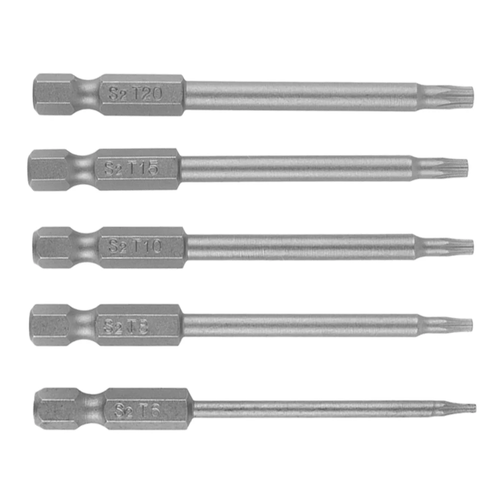 5pcs T6-T20 75mm Torx Screwdriver Bits Set Alloy Steel Magnetic Screwdriver Hex Shank For Electric Drill Air Drills Hand Tools
5pcs T6-T20 75mm Torx Screwdriver Bits Set Alloy Steel Magnetic Screwdriver Hex Shank For Electric Drill Air Drills Hand Tools