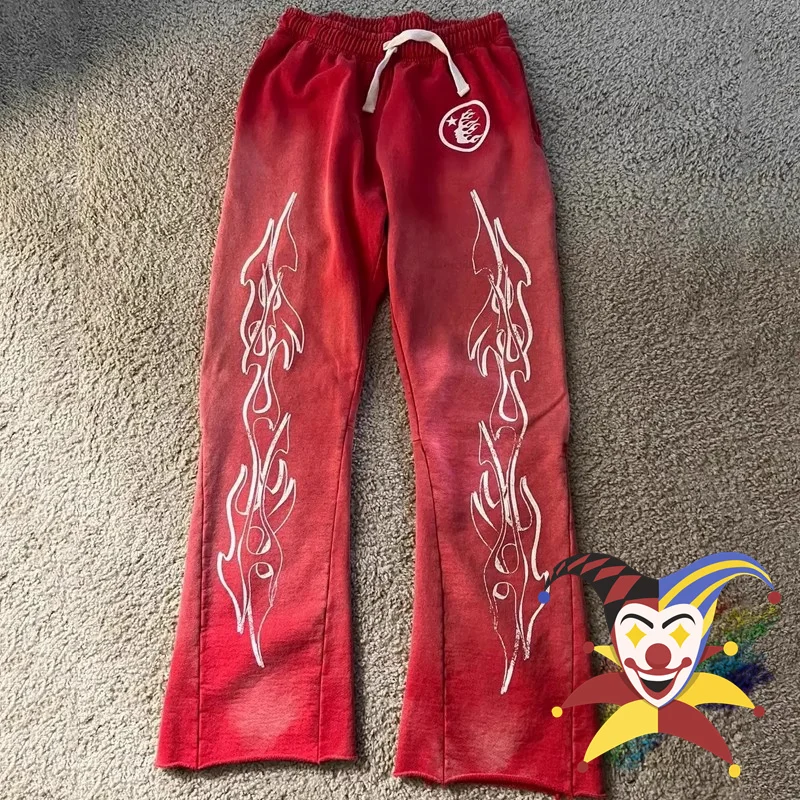 Patchwork Hellstar Studios Red Flare Sweatpants Men Women Vintage Jogger Drawstring Flare Pants
Patchwork Hellstar Studios Red Flare Sweatpants Men Women Vintage Jogger Drawstring Flare Pants