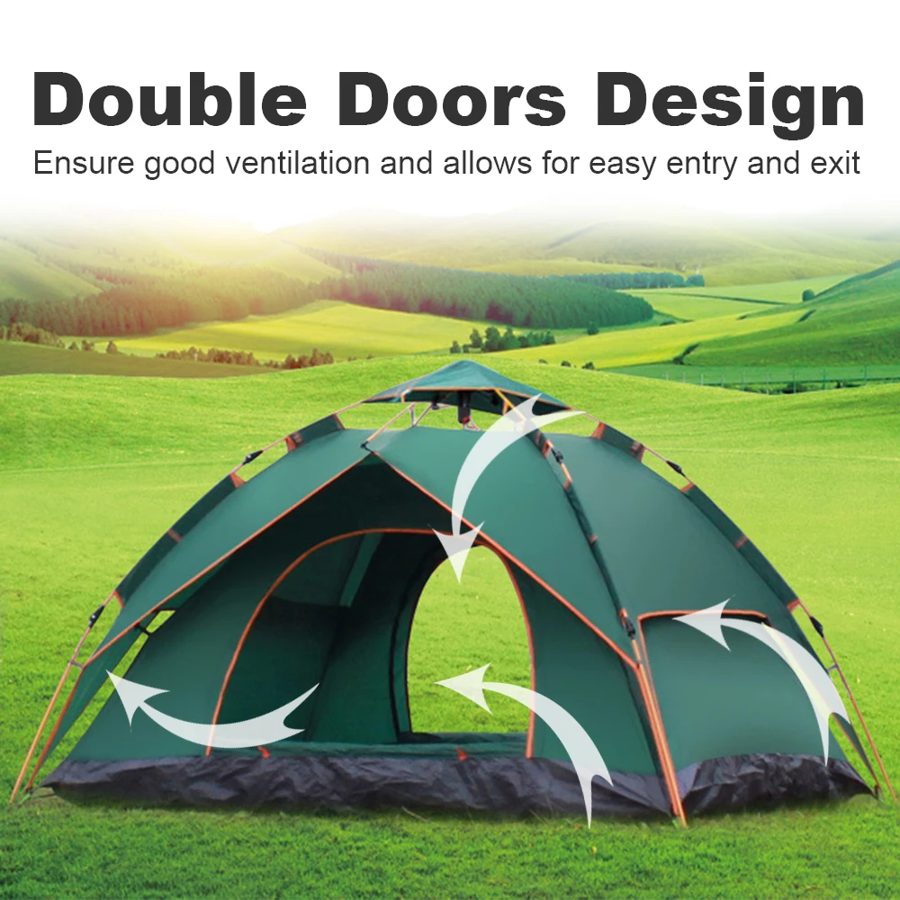 4-6 Person Pop Up Tent Outdoor Automatic Quick Open Tent Rainfly Waterproof Camping Tent Family Outdoor Instant Setup Tent
4-6 Person Pop Up Tent Outdoor Automatic Quick Open Tent Rainfly Waterproof Camping Tent Family Outdoor Instant Setup Tent