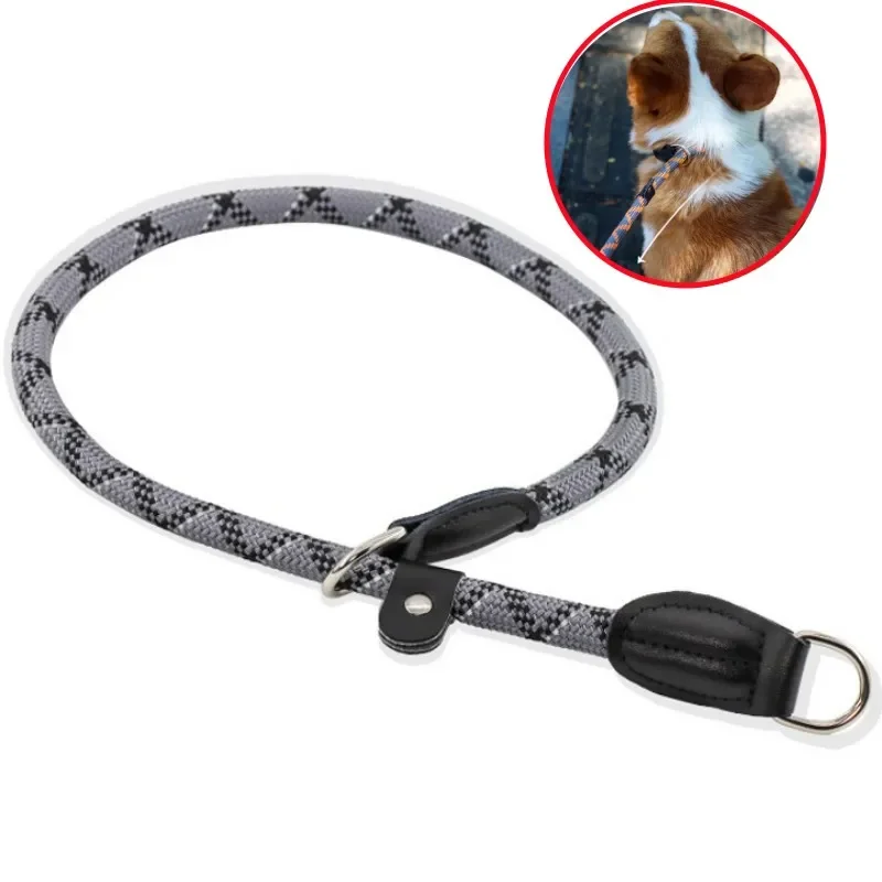 Dog Collar P Chain Adjustable Dogs Collars Reflective Pet Chain Nylon P Rope Harness Dog Walking Puppy Training Pet Supplies
Dog Collar P Chain Adjustable Dogs Collars Reflective Pet Chain Nylon P Rope Harness Dog Walking Puppy Training Pet Supplies