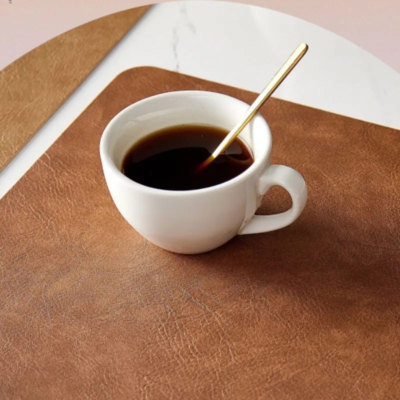 Set of 1/4/6 Faux Leather Placemats and Coaster Non-Slip for Kitchen Dining Table Conference Restaurant Coffee Cup Mat 5 Mallzona S15a6276bb8a9476e91c48a516fc852b95 Set of 1/4/6 Faux Leather Placemats and Coaster Non-Slip for Kitchen Dining Table Conference Restaurant Coffee Cup Mat Mallzona