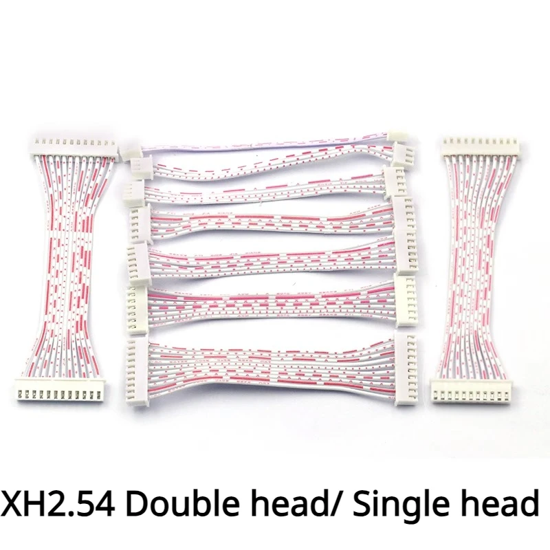 

25Pcs 26AWG JST 2.54mm Pitch Connector Cable XH2.54 Plug Line length 20/10CM Red and white 2P/3P/4P/5P/6P/7P/8P/9P/10P/11P/12P