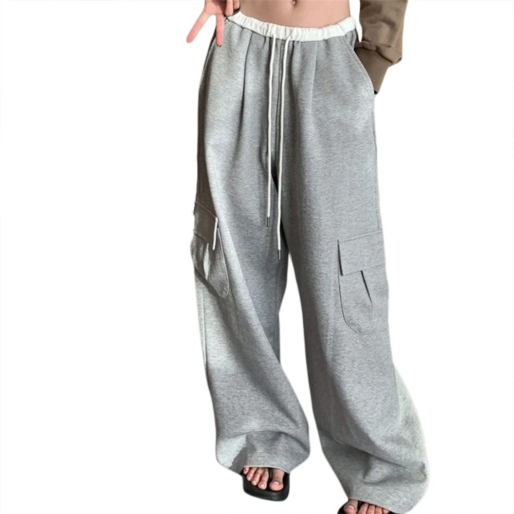 Women Drawstring Elastic Waist Trousers Loose Casual Pants Summer Wide Leg Pants with Pockets for Daily Street
Women Drawstring Elastic Waist Trousers Loose Casual Pants Summer Wide Leg Pants with Pockets for Daily Street
