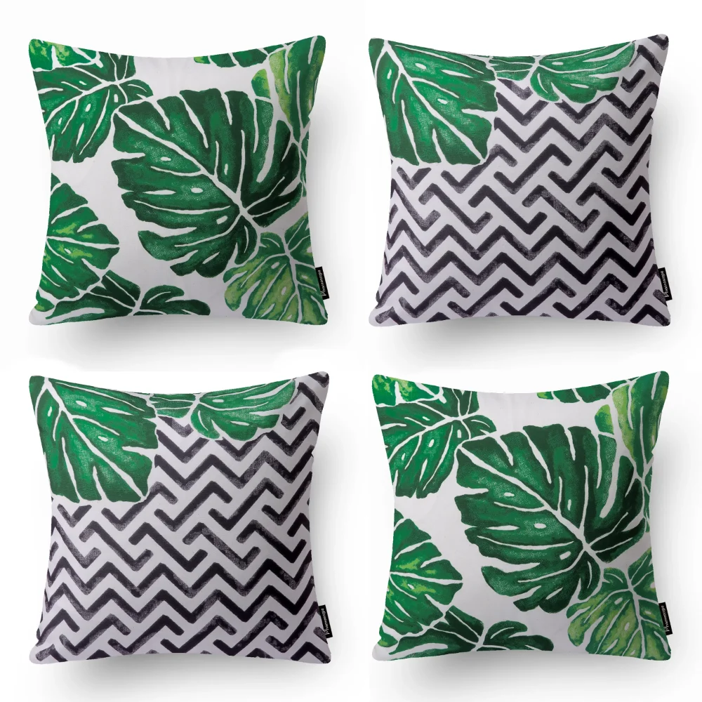 Tropical Series Decorative Throw Pillows, Green Montera, 18" X 18", Set of 4, Sofa Decoration Cushion, Soft and Comfortable
Tropical Series Decorative Throw Pillows, Green Montera, 18" X 18", Set of 4, Sofa Decoration Cushion, Soft and Comfortable