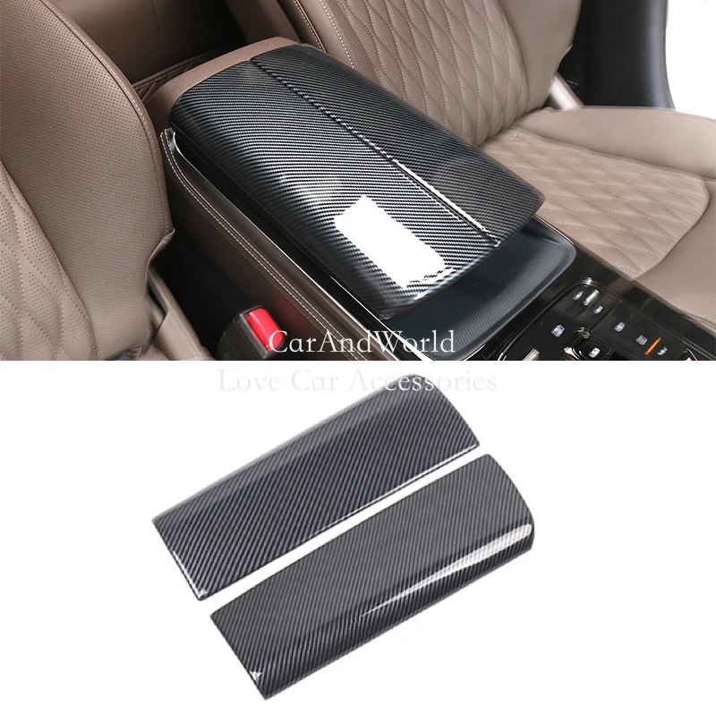Carbon Fiber Central Armrest Storage Box Panel Cover Trims Car Interior Garnish Accessories For BYD HAN DM-i EV 2020-2023
Carbon Fiber Central Armrest Storage Box Panel Cover Trims Car Interior Garnish Accessories For BYD HAN DM-i EV 2020-2023