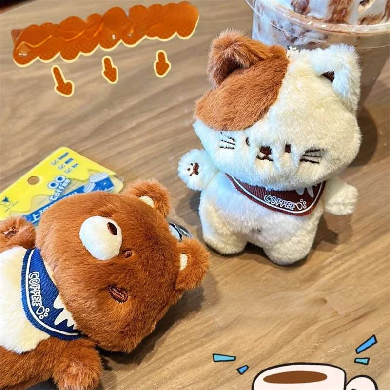 10cm Coffee Kitten Cute Scarf Doll Soft Plush Fulling Toys Bag Bag Decoration Pendant Kawaii Key Chain Birthday Gifts for Kids
10cm Coffee Kitten Cute Scarf Doll Soft Plush Fulling Toys Bag Bag Decoration Pendant Kawaii Key Chain Birthday Gifts for Kids