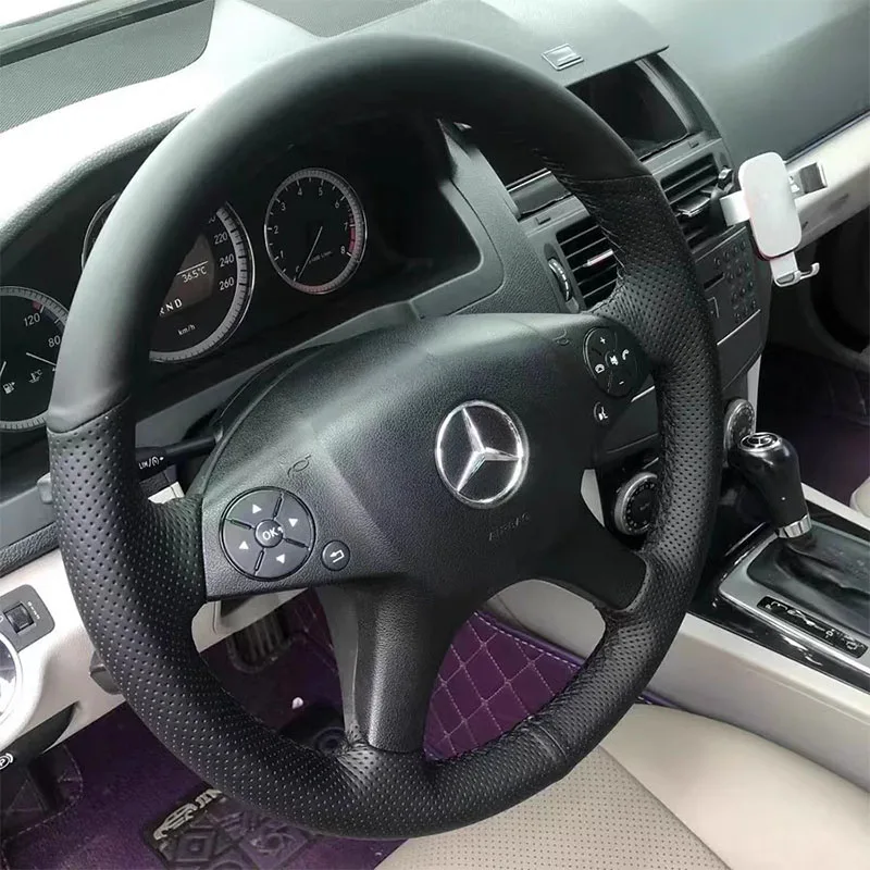 car Interior For Mercedes Benz W204 C-Class C280 C230 2007-2010 Hand-stitched Black Genuine Leather Car Steering Wheel Cover
car Interior For Mercedes Benz W204 C-Class C280 C230 2007-2010 Hand-stitched Black Genuine Leather Car Steering Wheel Cover