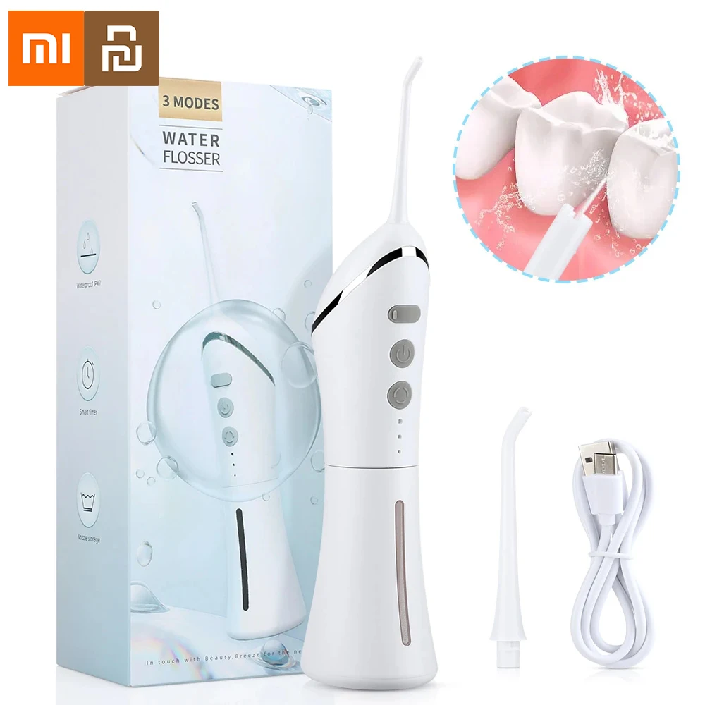 New Xiaomi Mijia Oral Irrigator Dental Irrigator Detachable Portable Ultrasonic Teeth Oral Flusher water pick Tooth Cleaner
New Xiaomi Mijia Oral Irrigator Dental Irrigator Detachable Portable Ultrasonic Teeth Oral Flusher water pick Tooth Cleaner