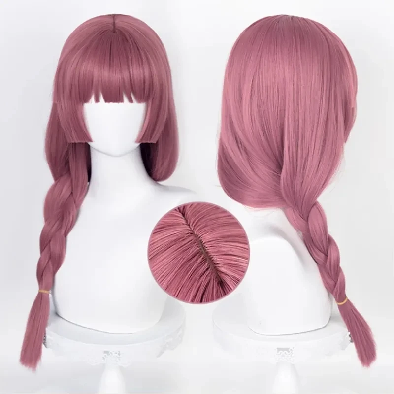 

Anime Bocchi The Rock! Hiroi Kikuri Cosplay Wig Rose Pink Braid Hair Heat Resistant Synthetic Halloween Party Props