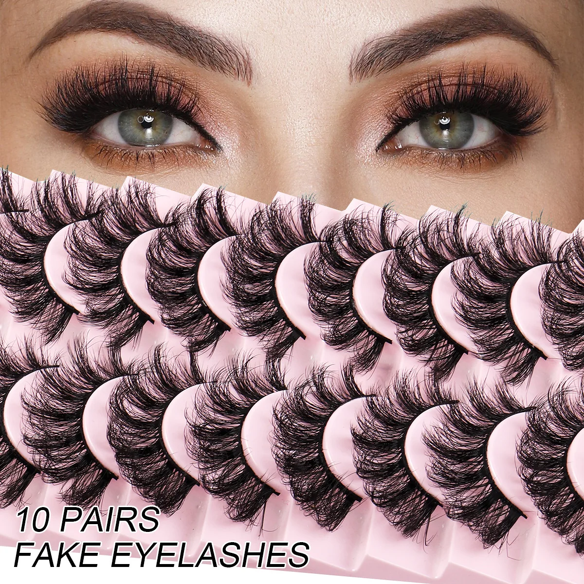 10 Pair Colour Fluffy Dramatic Thick Volume Eyelashes Natural Lashes Fake Lashes Pack Eyelashes Individual Lashes Russia 3D
10 Pair Colour Fluffy Dramatic Thick Volume Eyelashes Natural Lashes Fake Lashes Pack Eyelashes Individual Lashes Russia 3D
