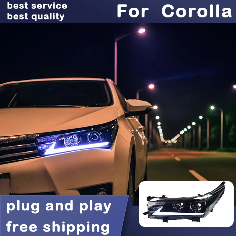 Стайлинг автомобиля, фары для Toyota Corolla светодиодный ные фары 2014-2016, фары головного света, дневные ходовые огни, фотообъективы, ангельские глазки, автомобильные
Стайлинг автомобиля, фары для Toyota Corolla светодиодный ные фары 2014-2016, фары головного света, дневные ходовые огни, фотообъективы, ангельские глазки, автомобильные