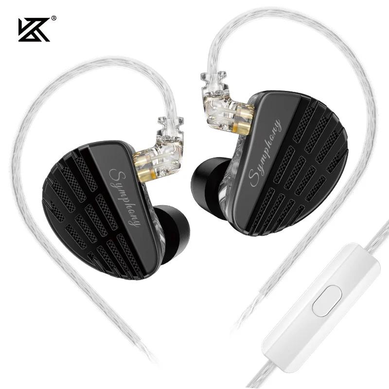 

KZ Symphony HIFI in-Ear Earphone Hybrid Planar Driver & 6mm Highsets-performance Dynamic Driver Earphones DJ Gaming Headsets