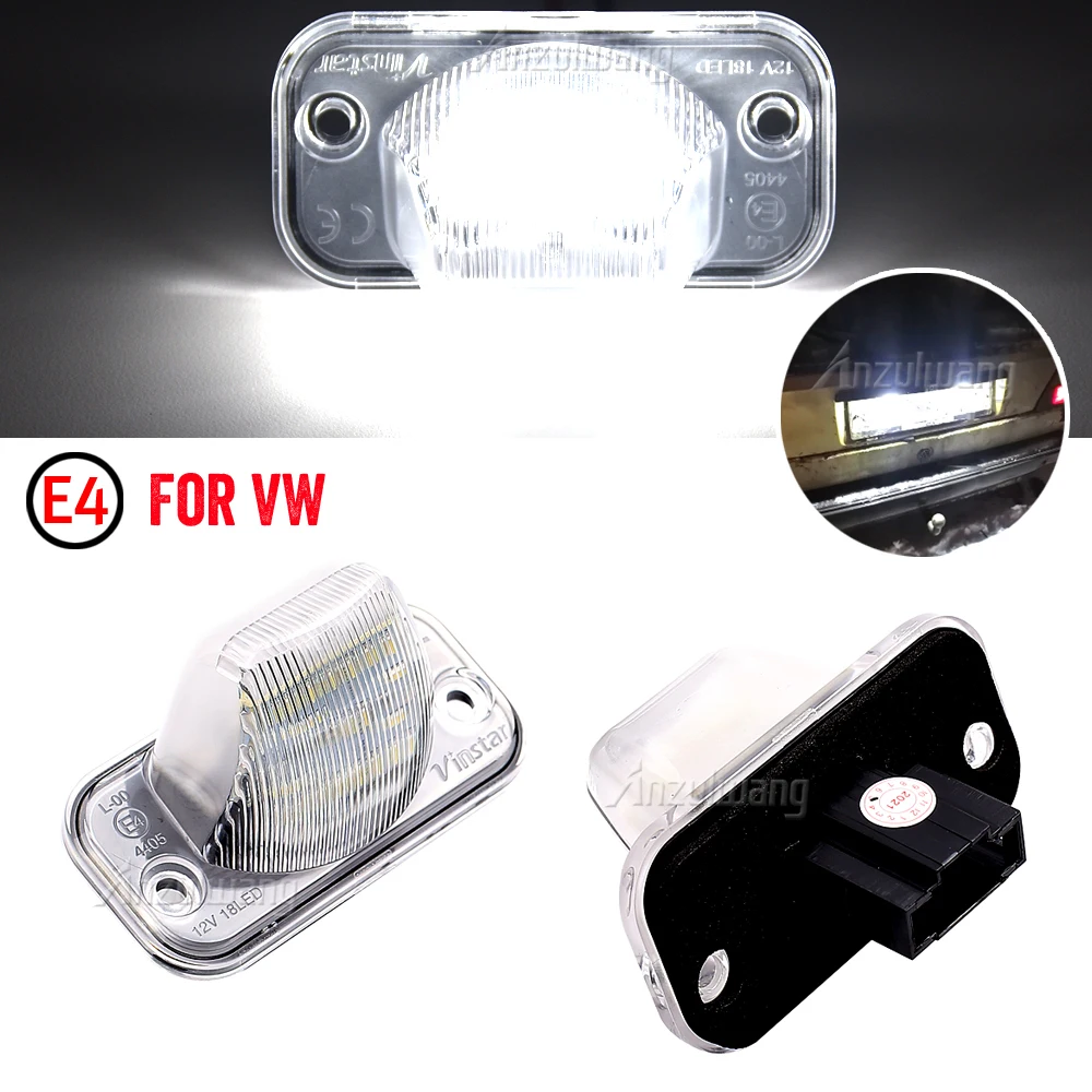 

12V LED License Plate Lights For VW T4 90-03 Transporter Syncro 1993-2004 Caddy 04- Jetta/Syncro 05- Touran 03- Auto Number Lamp