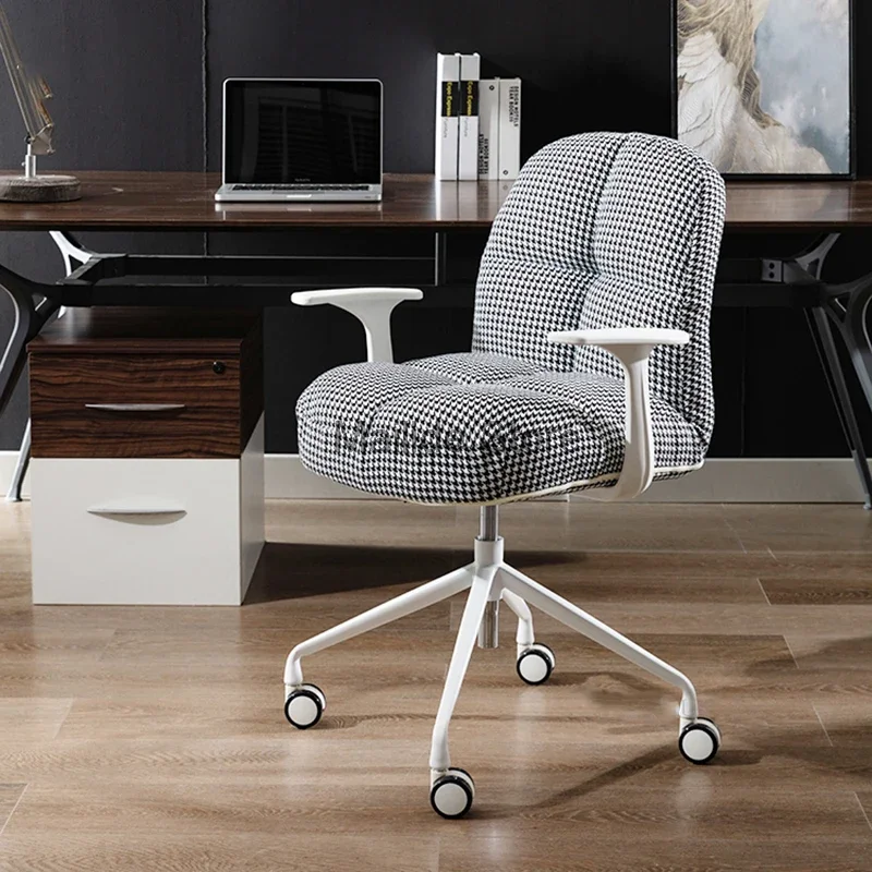 

Офисное кресло в скандинавском стиле, современный небольшой компьютерный стул для дома, офисная мебель для Кабинета, поворотное кресло с спинкой для студентов