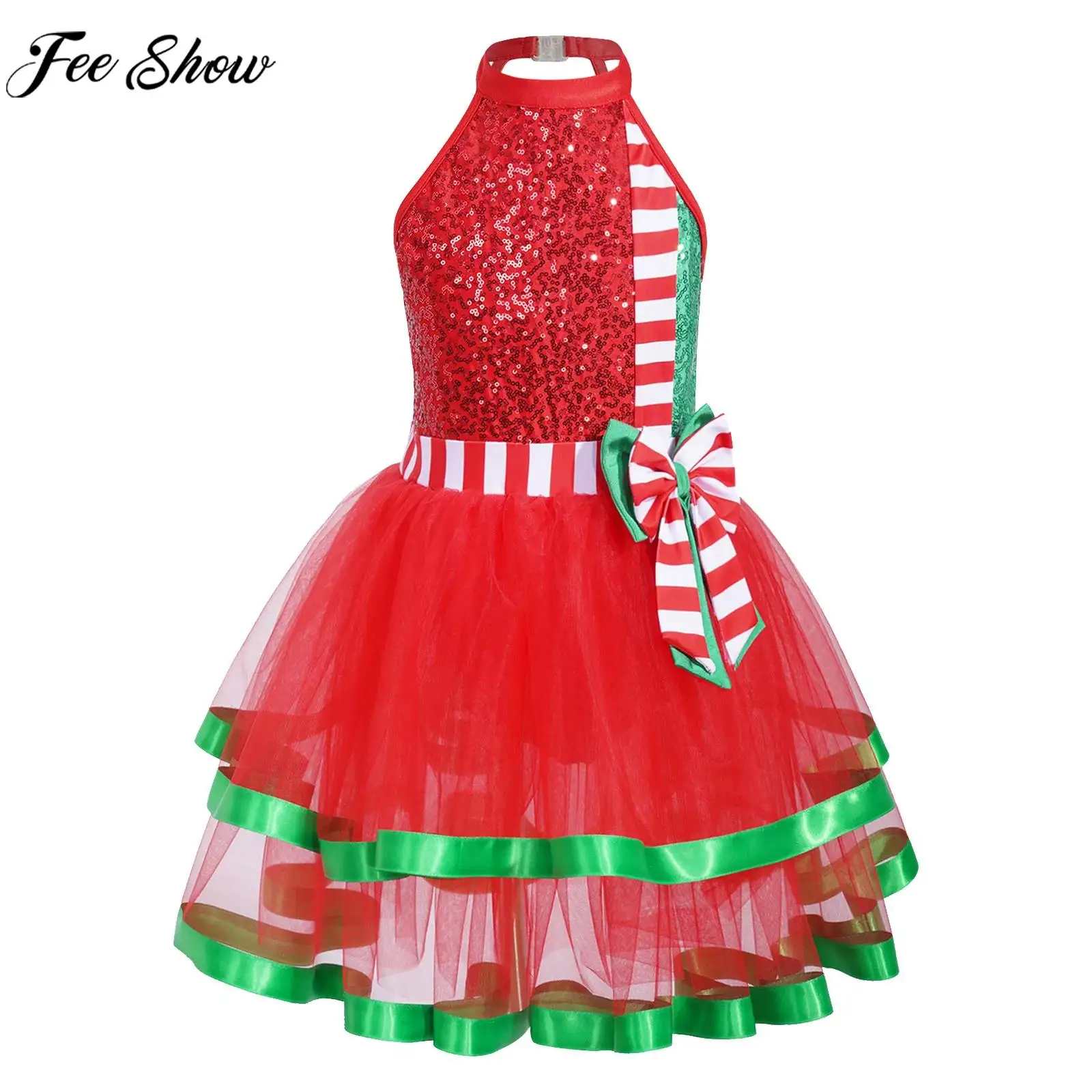 Child Girls Christmas New Year Party Dress Sleeveless Sequin Mesh Leotard Tutu for Ballet Dance Gymnastics Skating Xmas Cosplay
Child Girls Christmas New Year Party Dress Sleeveless Sequin Mesh Leotard Tutu for Ballet Dance Gymnastics Skating Xmas Cosplay