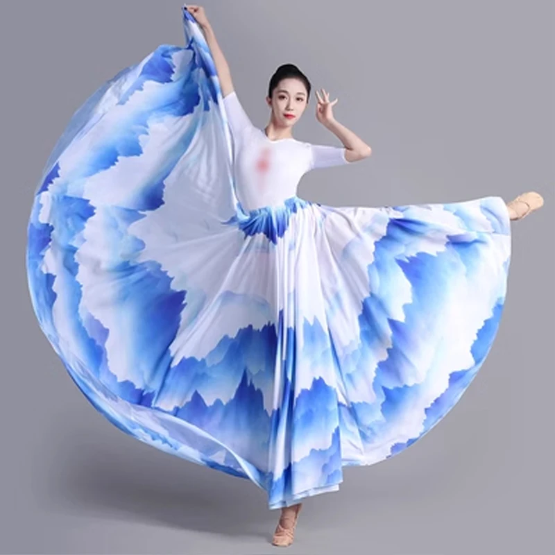 Ink Chinese Style Classical Dance Costumes for Women Stage Performance Dancing Skirts 360/540/720 Degree Half Length Skirt
Ink Chinese Style Classical Dance Costumes for Women Stage Performance Dancing Skirts 360/540/720 Degree Half Length Skirt