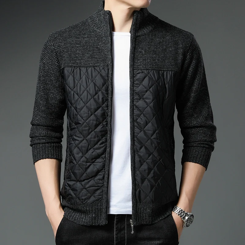 Men's Sweater Cardigan Winter Jacket Windproof Autumn New Trendy Zipper Knit Thick Luxury Leisure Versatile Patchwork Male Coat
Men's Sweater Cardigan Winter Jacket Windproof Autumn New Trendy Zipper Knit Thick Luxury Leisure Versatile Patchwork Male Coat