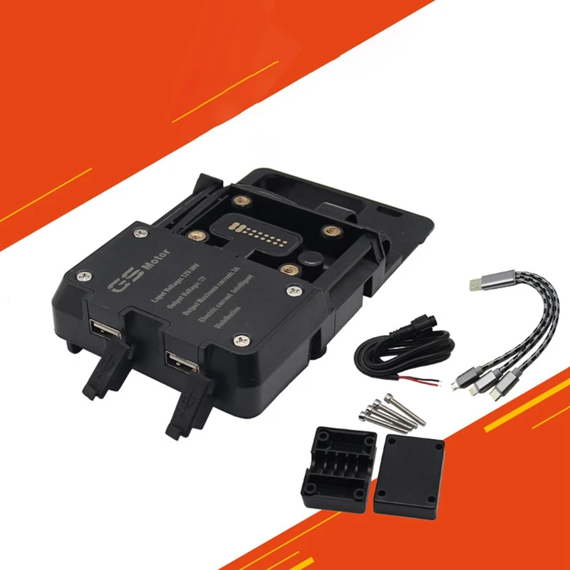 USB Mobile Phone Motorcycle Navigation Bracket Holder USB Charging Support For BMW R1200GS R1200ADV S1000XR/RS F700GS/800GS
USB Mobile Phone Motorcycle Navigation Bracket Holder USB Charging Support For BMW R1200GS R1200ADV S1000XR/RS F700GS/800GS
