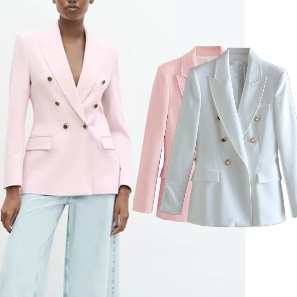 Elmsk 2023 New Solid Color Suits French Fashion Ladies Office Ladies Double Breasted Casual Blazer Jacket Women
Elmsk 2023 New Solid Color Suits French Fashion Ladies Office Ladies Double Breasted Casual Blazer Jacket Women
