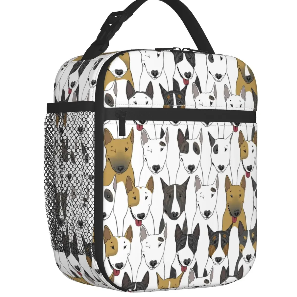 Контейнер для завтрака с рисунком забавной собаки Бультерьера, многофункциональная Подарочная Термосумка для домашних животных, термоизолированная сумка для офиса и работы 
Контейнер для завтрака с рисунком забавной собаки Бультерьера, многофункциональная Подарочная Термосумка для домашних животных, термоизолированная сумка для офиса и работы
