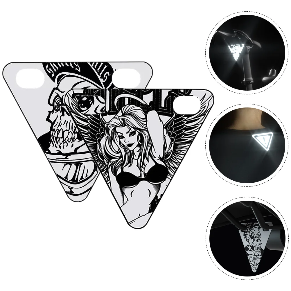 2Pcs Bike Triangle Reflectors Riding Warning Stickers Magnetic Reflective Stickers
2Pcs Bike Triangle Reflectors Riding Warning Stickers Magnetic Reflective Stickers