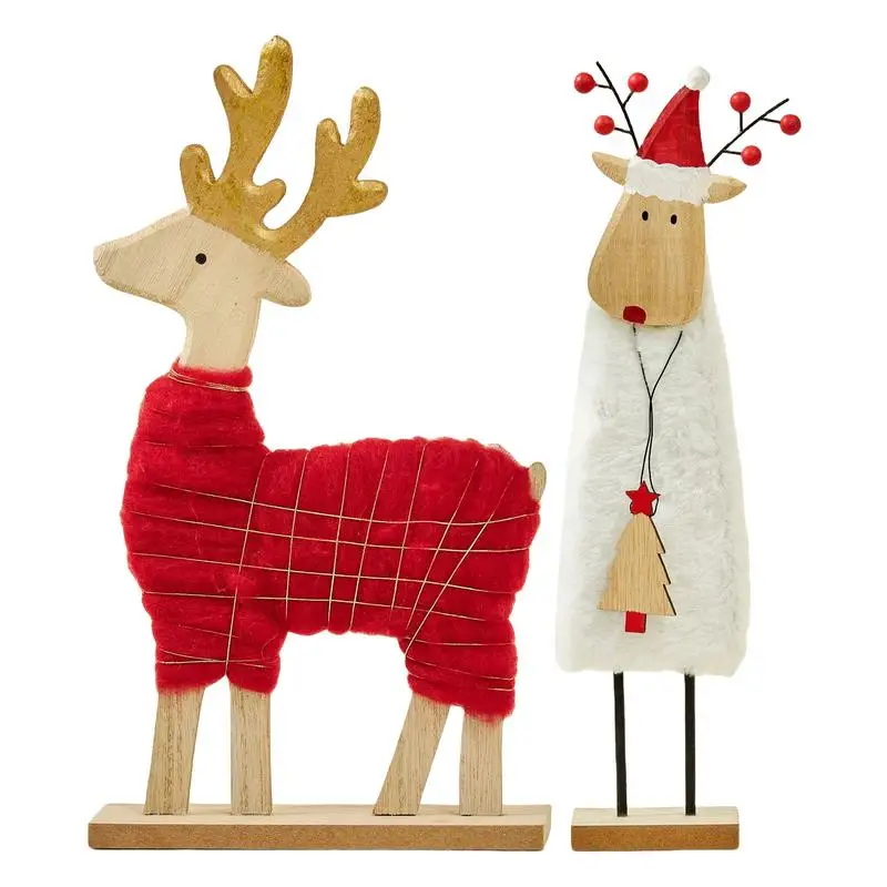 Felt Christmas Ornaments Wool Felt 2D Reindeer Christmas Ornaments Unique Christmas Decorations Ornaments with Wooden Base
Felt Christmas Ornaments Wool Felt 2D Reindeer Christmas Ornaments Unique Christmas Decorations Ornaments with Wooden Base