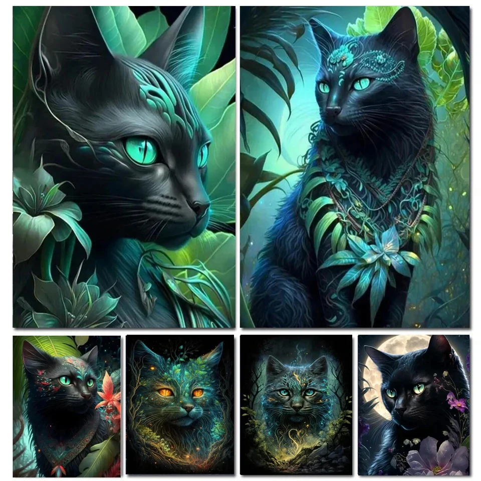 5D алмазная живопись «сделай сам», лес, зеленый, оставьте джунгли, Черный кот, полная круглая Алмазная вышивка, мозаика, вышивка крестиком, украшение для дома
5D алмазная живопись «сделай сам», лес, зеленый, оставьте джунгли, Черный кот, полная круглая Алмазная вышивка, мозаика, вышивка крестиком, украшение для дома