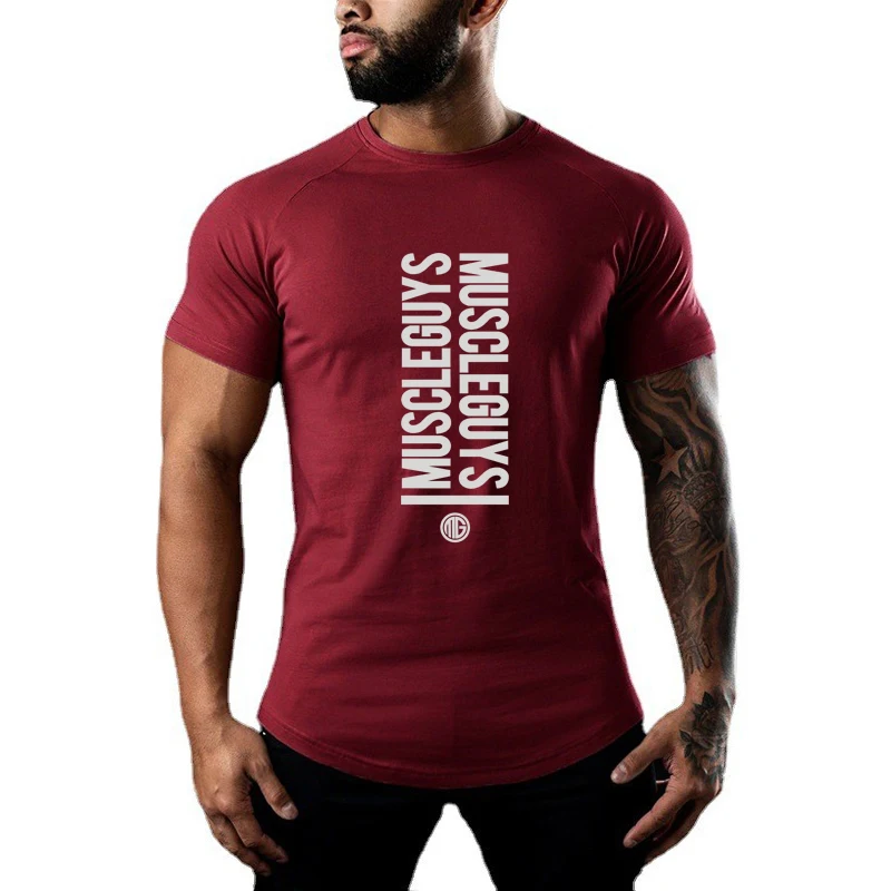 Men's Workout cotton Sweat T shirts New Print Summer Muscle shirt Fitness Clothing Gym short sleeve Running T shirt For Men
Men's Workout cotton Sweat T shirts New Print Summer Muscle shirt Fitness Clothing Gym short sleeve Running T shirt For Men