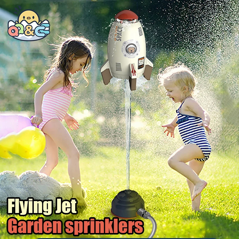

Backyard Water Spray Sprinkler Flying Jet Rotating Children's Garden Wiggle Splashing Baby Beach Summer Outdoor Toy for Kid Gift