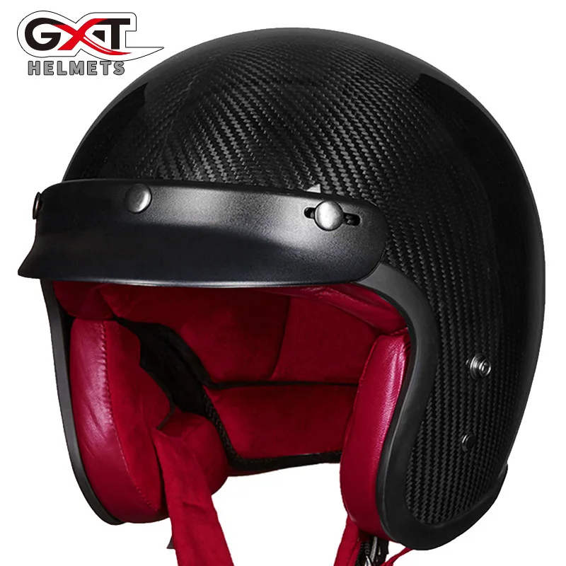 GXT Retro Motorcycle Carbon Fiber Summer Helmet Men Women Motorbike Racing Half Face Helmets Electric Moto Riding Safety Helmet
GXT Retro Motorcycle Carbon Fiber Summer Helmet Men Women Motorbike Racing Half Face Helmets Electric Moto Riding Safety Helmet