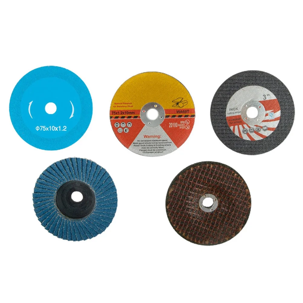 5pcs 75mm Flap Discs Sanding Discs HSS Cutting Disc Diamond Blade Angle Grinder Accessories For Cutting Wood Metal Plastic
5pcs 75mm Flap Discs Sanding Discs HSS Cutting Disc Diamond Blade Angle Grinder Accessories For Cutting Wood Metal Plastic