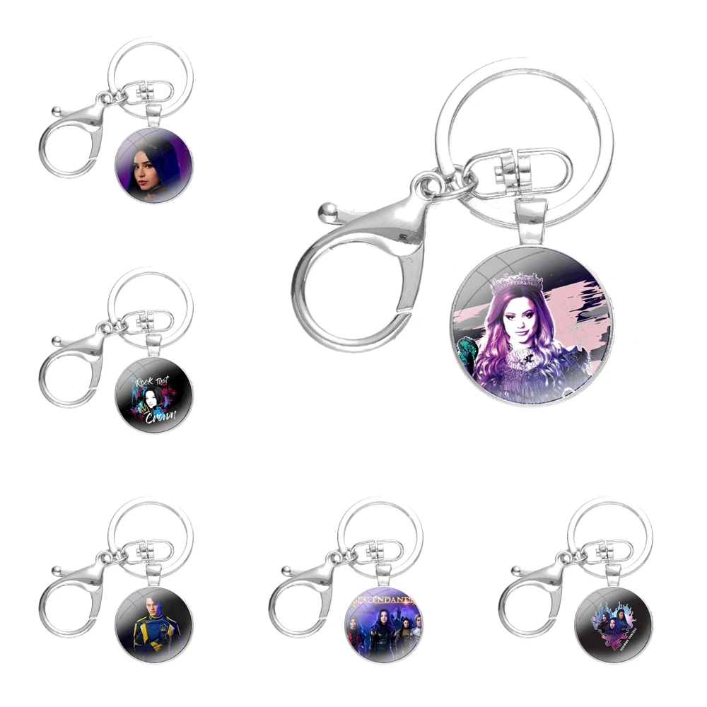 Keychains Handmade Glass Cabochon Alloys Key Rings Pendants Trinkets Descendants 3 Cartoon Fashion Design Creative
Keychains Handmade Glass Cabochon Alloys Key Rings Pendants Trinkets Descendants 3 Cartoon Fashion Design Creative