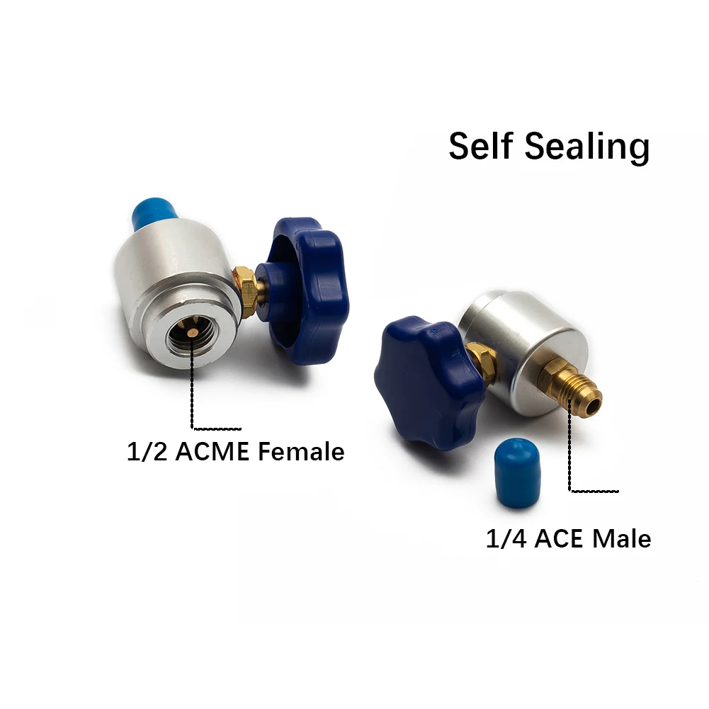 Self Sealing R134A Can Tap Valve Dispenser F A/C Charging Hose AD01 Convertor Aluminum Brass Opening Valve HVAC Gauges
Self Sealing R134A Can Tap Valve Dispenser F A/C Charging Hose AD01 Convertor Aluminum Brass Opening Valve HVAC Gauges