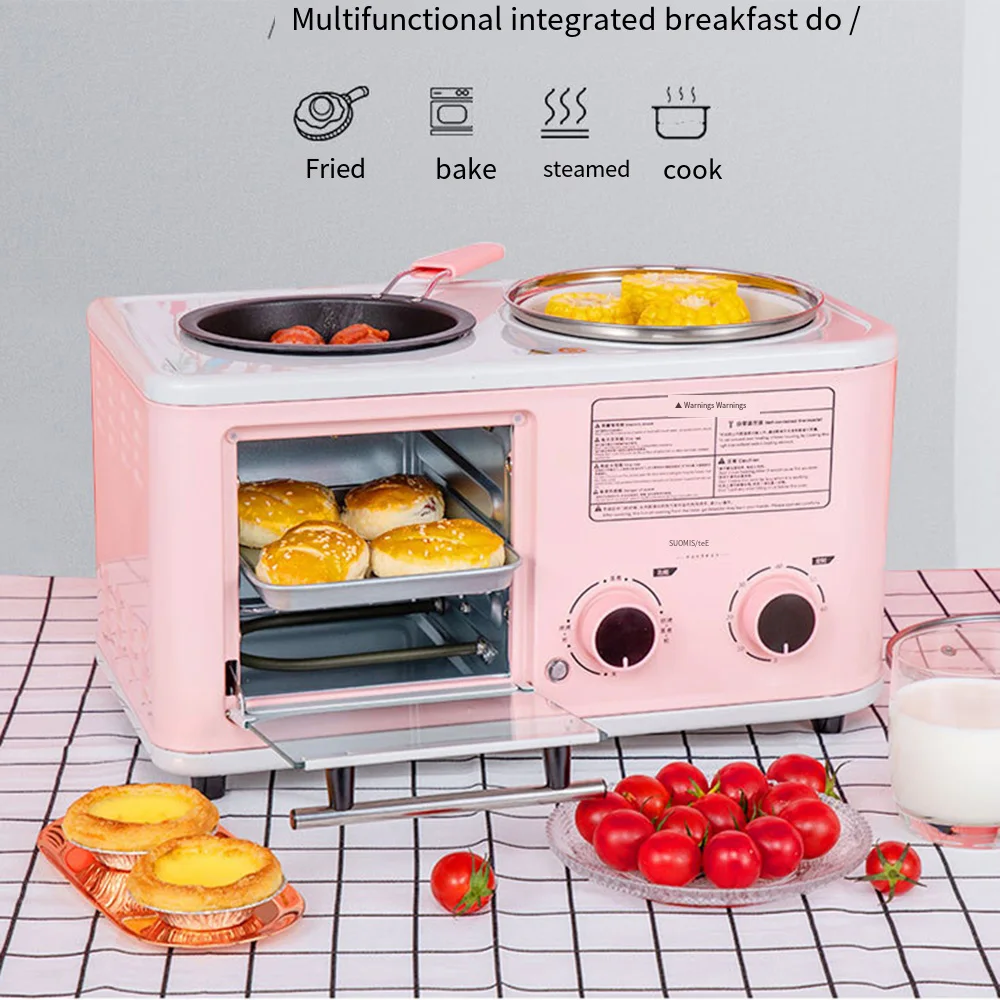 

Four in one multifunctional breakfast machine household breakfast machine toaster electric oven For EU AU UK