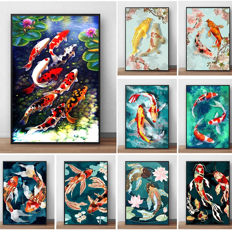 Japanese Red Koi Fish Landscape Picture Carp Print Art Canvas Poster For Living Room Decor Home Wall Picture
Japanese Red Koi Fish Landscape Picture Carp Print Art Canvas Poster For Living Room Decor Home Wall Picture