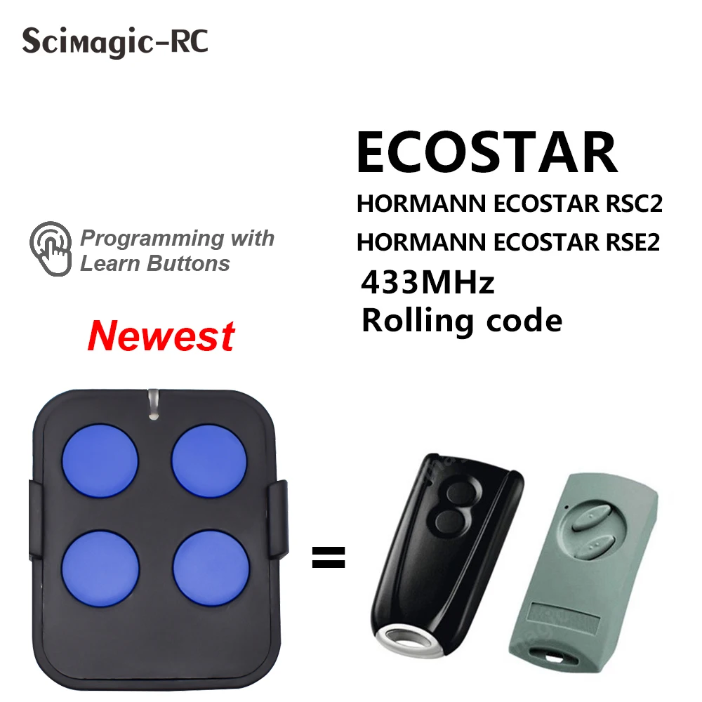 For ECOSTAR RSC2 RSE2 433.92mhz Rolling Code Garage Gate Door Remote Control Duplicator Command Opener Key Chain 433 Mhz
For ECOSTAR RSC2 RSE2 433.92mhz Rolling Code Garage Gate Door Remote Control Duplicator Command Opener Key Chain 433 Mhz