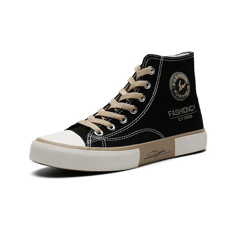 Men's Classic Canvas Shoes High-top Lace-up Printed LOGO Tidy Stitching Daily Casual Flats Ins Tik Tok Hot Black Brown Grey
Men's Classic Canvas Shoes High-top Lace-up Printed LOGO Tidy Stitching Daily Casual Flats Ins Tik Tok Hot Black Brown Grey